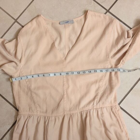 Everlane Tencel The Puff Sleeve Dress Cream Beige White Size M - Picture 7 of 12